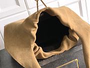 Kitlife Chanel 26C Hobo Bag in Beige Suede 35x12x45cm - 3