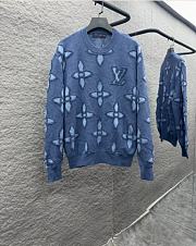 Kitlife Louis Vuitton Knitted Sweater Blue  - 1