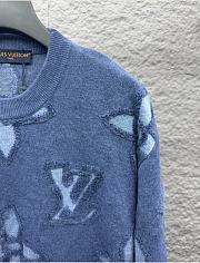 Kitlife Louis Vuitton Knitted Sweater Blue  - 2
