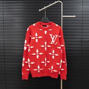Kitlife Louis Vuitton Knitted Sweater Red - 1