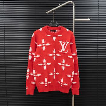Kitlife Louis Vuitton Knitted Sweater Red