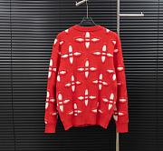 Kitlife Louis Vuitton Knitted Sweater Red - 6
