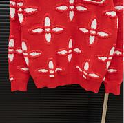 Kitlife Louis Vuitton Knitted Sweater Red - 5