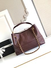 Kitlife Chanel Shopping Bag Brown Calfskin and Gold Plated Metal AS5634 36x24x12cm - 4