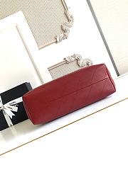 Kitlife Chanel Shopping Bag Burgundy Calfskin and Gold Plated Metal AS5634 36x24x12cm - 5