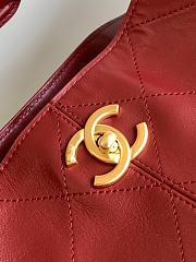 Kitlife Chanel Shopping Bag Burgundy Calfskin and Gold Plated Metal AS5634 36x24x12cm - 2