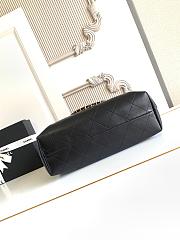 Kitlife Chanel Shopping Bag Dark Brown Suede Calfskin and Black Shiny Lambskin & Gold-Tone Metal 36x24x12cm - 6