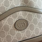 Kitlife Gucci Beige GG Supreme Retro Interlocking G Hobo Bag White 696011 24.5x20x8cm  - 3