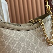 Kitlife Gucci Beige GG Supreme Retro Interlocking G Hobo Bag White 696011 24.5x20x8cm  - 2