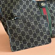 Kitlife Gucci Giglio Large Tote Bag Black, Red & Green GG Canvas 853971 60x47x16cm  - 4