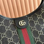 Kitlife Gucci Giglio Large Tote Bag Black, Red & Green GG Canvas 853971 60x47x16cm  - 2