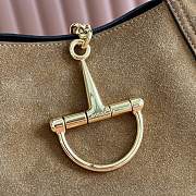 Kitlife Gucci Softbit Top Handle Bag Brown Suede Leather 837467 27.5x21x16cm - 3