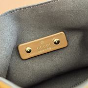 Kitlife Gucci Softbit Top Handle Bag Brown Suede Leather 837467 27.5x21x16cm - 2