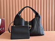 Kitlife Gucci Softbit Maxi Shoulder Bag Black Leather 837466 46x26x16cm - 1