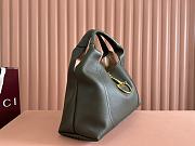 Kitlife Gucci Softbit Maxi Shoulder Bag Forest Green Leather 837466 46x26x16cm  - 6