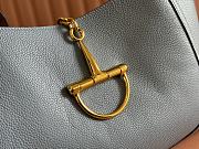 Kitlife Gucci Softbit Maxi Shoulder Bag Dusty Blue Leather 837466 46x26x16cm - 2