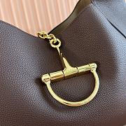 Kitlife Gucci Softbit Maxi Shoulder Bag Dark Brown Leather 837466 46x26x16cm - 4