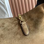 Kitlife Gucci Softbit Maxi Shoulder Bag Brown Suede 837466 46x26x16cm  - 2