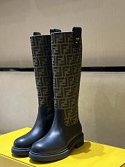 Kitilife Fendi Filo Panelled Boots Black & Brown - 5