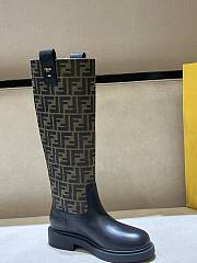 Kitilife Fendi Filo Panelled Boots Black & Brown - 6