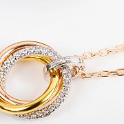 Kitlife Cartier Trinity Bracelet With Chain, Diamonds - 3