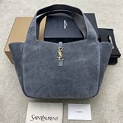 Kitlife Saint Laurent LE 5 À 7 Bea Tote Bag In Grey Suede 763435 50x28x18cm  - 1