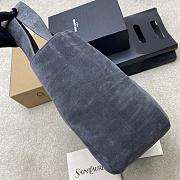Kitlife Saint Laurent LE 5 À 7 Bea Tote Bag In Grey Suede 763435 50x28x18cm  - 3