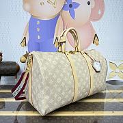 Kitlife Louis Vuitton Keepall Bandoulière 45 Bag Beige M25787 45x20x27cm - 2