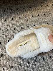 Kitlife Prada Suede and Shearling Slippers Light Beige - 4