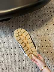 Kitlife Prada Suede and Shearling Slippers Grey - 5