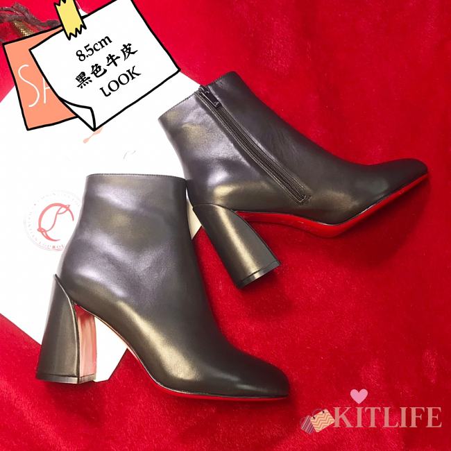 Kiltife Christian Louboutin Turela Boots Calfskin Black 85mm - 1