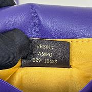 Kitlife Fendi Mini Bag Embroidered With Purple Sequins 8601s 19x5x11cm - 2