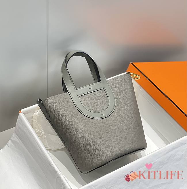 Kitlife Hermes In The Loop Bag Grey 18cm - 1