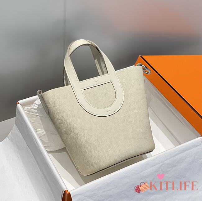 Kitlife Hermes In The Loop Bag Cream 18cm - 1