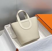 Kitlife Hermes In The Loop Bag Cream 18cm - 1