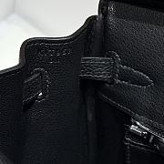 Kitlife Hermes Birkin Togo Dove Grey & Black Leather 25cm - 4