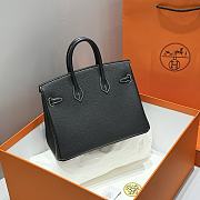 Kitlife Hermes Birkin Togo Dove Black & Amber Yellow Leather 25cm  - 5