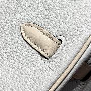 Kitlife Hermes Birkin Togo Cream, White & Grey Leather 25cm - 2