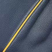 Kitlife Hermes Birkin Togo Navy Blue & Amber Yellow Leather 25cm  - 3