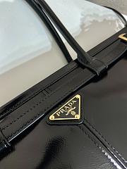 Kitlife Prada Bonnie Large Black Leather Handbag 1BA433 38x30x12cm - 5