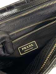 Kitlife Prada Bonnie Large Black Leather Handbag 1BA433 38x30x12cm - 3