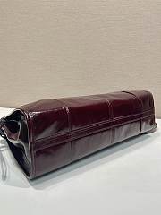 Kitlife Prada Bonnie Large Burgundy Leather Handbag 1BA433 38x30x12cm - 2