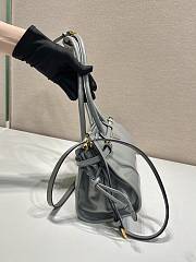 Kitlife Prada Bonnie Small Grey Leather Shoulder Bag 1BA215 26x14x12cm - 5