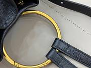 Kitlife Chloe Small Bracelet Backpack In Black Grained Leather 22x20x10.5cm - 5