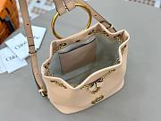 Kitlife Chloe Small Bracelet Backpack In Light Pink Grained Leather 22x20x10.5cm - 4