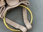 Kitlife Chloe Small Bracelet Backpack In Light Pink Grained Leather 22x20x10.5cm - 6