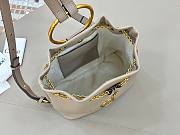 Kitlife Chloe Small Bracelet Backpack In Grey Grained Leather 22x20x10.5cm  - 4