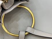 Kitlife Chloe Small Bracelet Backpack In Grey Grained Leather 22x20x10.5cm  - 6