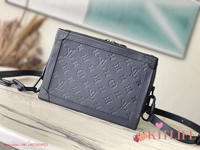 Kitlife Louis Vuitton Soft Trunk Black M55700 25x18x10cm - 1