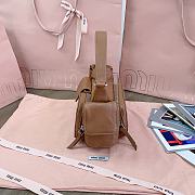 Kitlife Miu Miu Nappa Pocket Bag Brown 5BC146 21x12x6cm - 4